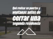 Qué revisar en puertas y ventanas antes de cerrar una segunda residencia